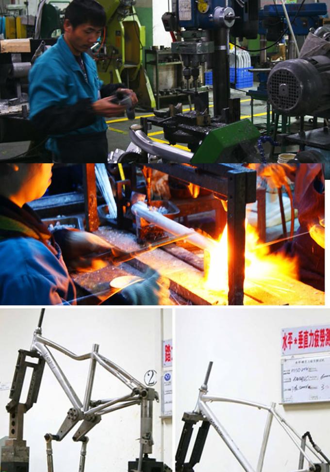 Quadro completo da bicicleta da liga de alumínio da suspensão, quadro da bicicleta do preto de um curso de 140 milímetros